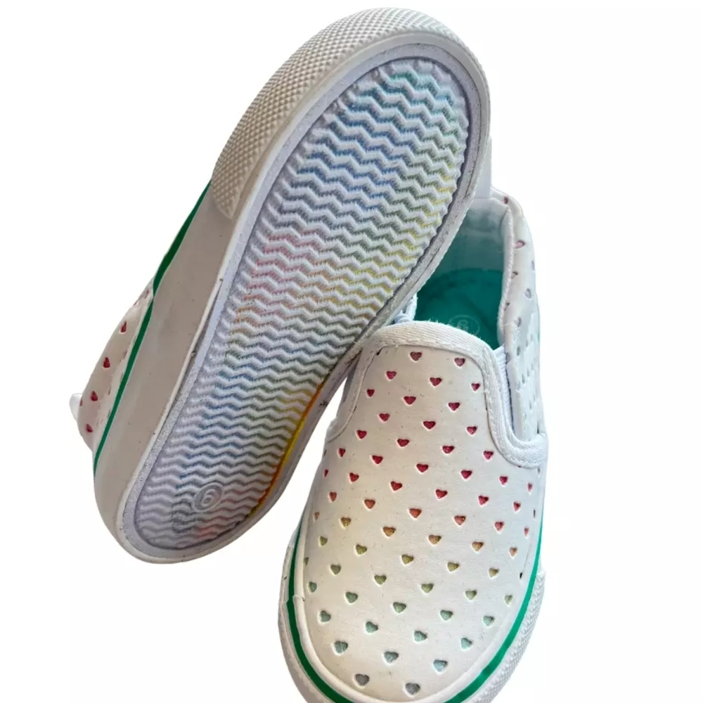 Colorful Heart Slip-On Kids Shoes (NWOT)